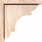 Ekena Millwork New Brighton Smooth Corbel w/Backplate, Douglas Fir, 5 1/2"W x 12"D x 12"H COR06X12X12NEB01SDF - alternate 3
